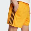 Adidas Striped Elastic Comfort Casual Shorts Men Bottoms Orange JC6514