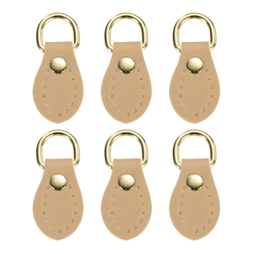 6pcs Purse Strap Mount Hook for Handbag, Sew on Leather Buckle Bag Side D-Ring Clips Replacement Clasp for DIY Shoulder Belt