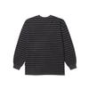 PSSHOPPER Pigment Stripe Long Sleeve [Dark Gray]