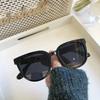 Men Korean Version Ins Versatile Eyewear Female Oversized Shades Vintage Jelly Color Large Frame Shades Protection Outdooer Driving Sunglasses
