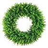 Simulation Of Frost Grass Vine Circle Bottom With Green Plants, Water Grass Vine Circle Flower Wreath
