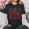 Vintage Lobster Print Tshirt Beach Vacation Clothing Lobster Lover Gift Shirt Unisex Daily Life Casual Cotton Short Sleeve