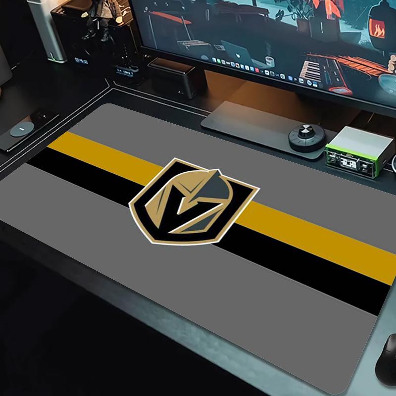 Vegas Golden Knights Logo Color Mouse Pad Large Gaming Table Cushion Non-slip Laptop Tablet Big Mousepad XXL Mat Mini PC Playmat With Lock edge