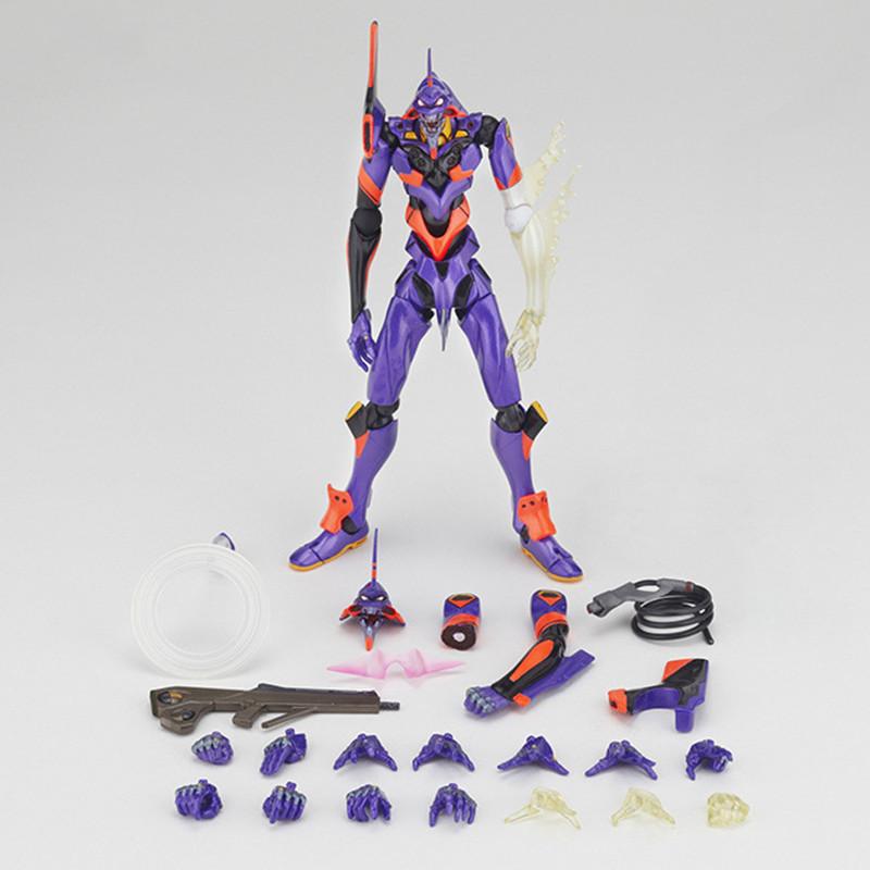 Anime EVA Figur EVANGELION-01 Production Awakenin Montage Zubehör Modell Spielzeug Perfektes Geschenk Sammlung 16CM Action Figur Lila Körper