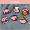 Cute Cartoon Kirby Brooch Alloy Material Cartoon Character Design Oil Droplet Process Xz3084-1 Xz3084-2 Xz3084-3 Xz3084-4 Xz3084-5 Xz3084-6