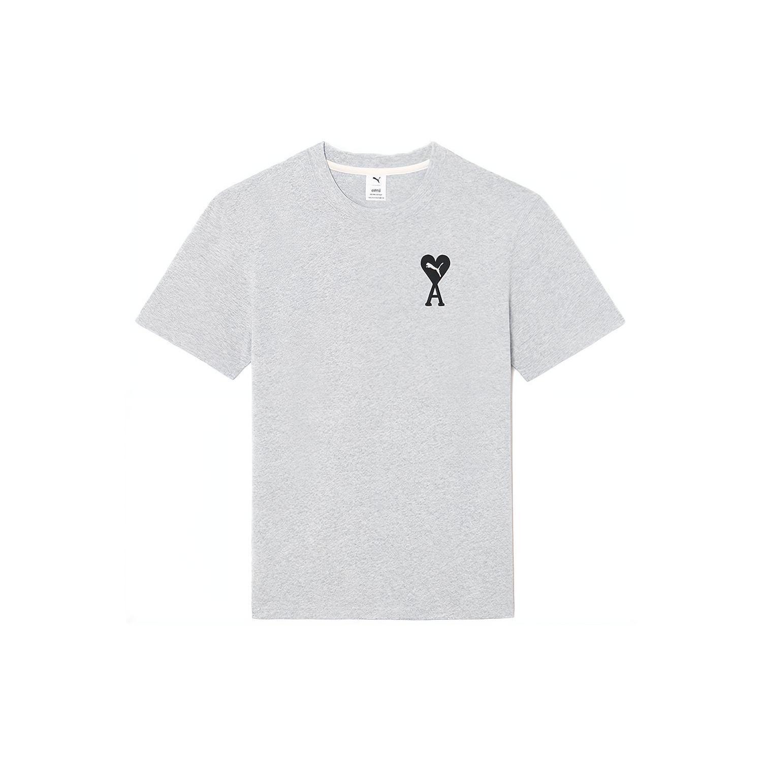 PUMA X AMI Graphic T-Shirt Grey Men s 534070-04 XS