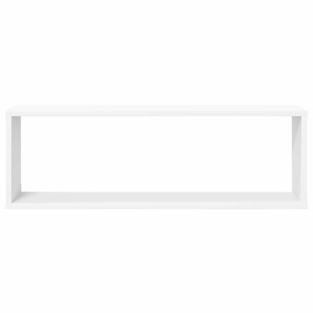 Cube Shelves Set 4 pcs White 80 x 15 x 26.5 cm Engineered Wood