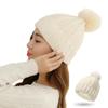 Capprecier Knit Hat for Men and Women with Winter Cold Watch Stylish and Available In 8 One Size Fits Soft and Snowboarding Number Pom-Pom, Hat,