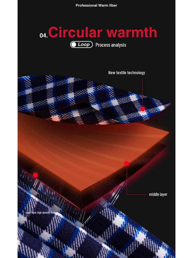 Cămașă groasă cu carouri și căptușeală din fleece pentru bărbați pentru Toamnă/Iarnă – Opțiuni multicolor disponibile