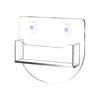 Window Mount Business Card Holder with Suction Cups Clear Acrylic Business Card Display Stand Single Pocket Organizer