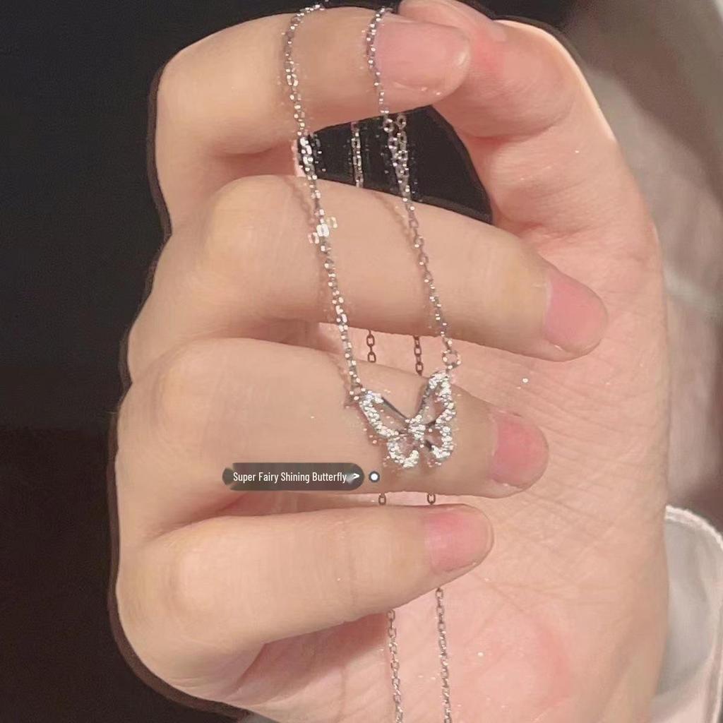 Kristall Schmetterling Fee Halskette - Trendiger, schlichter und vielseitiger Choker für Frauen