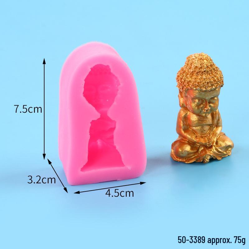 Buddha Statue Aromatherapy Candle Mold - DIY Indoor Decoration Ornament