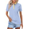Short Sleeve Polo Shirt, Casual Comfortable Fashion Top for Daily Wear