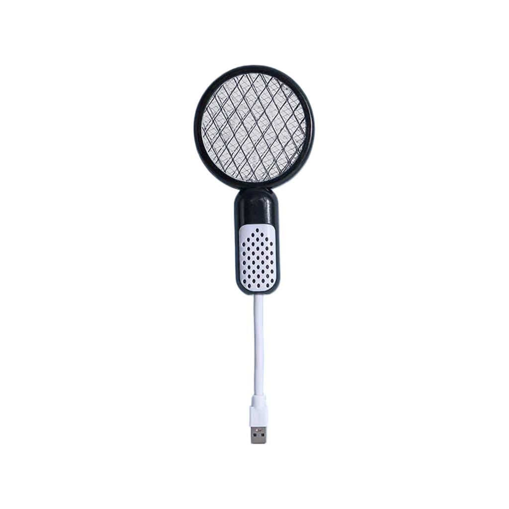 Electric Mosquito Swatter USB Mosquito Attracting Lamp Portable Electric Zapper Safety Net Zapper Fly Swatter For Indoor Outdoor Home