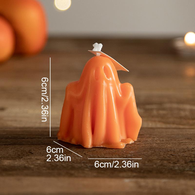 Halloween Halloween Props Cute Long Burning Time Holiday Decorations Room Fragrance Ghost Shape Multicolor