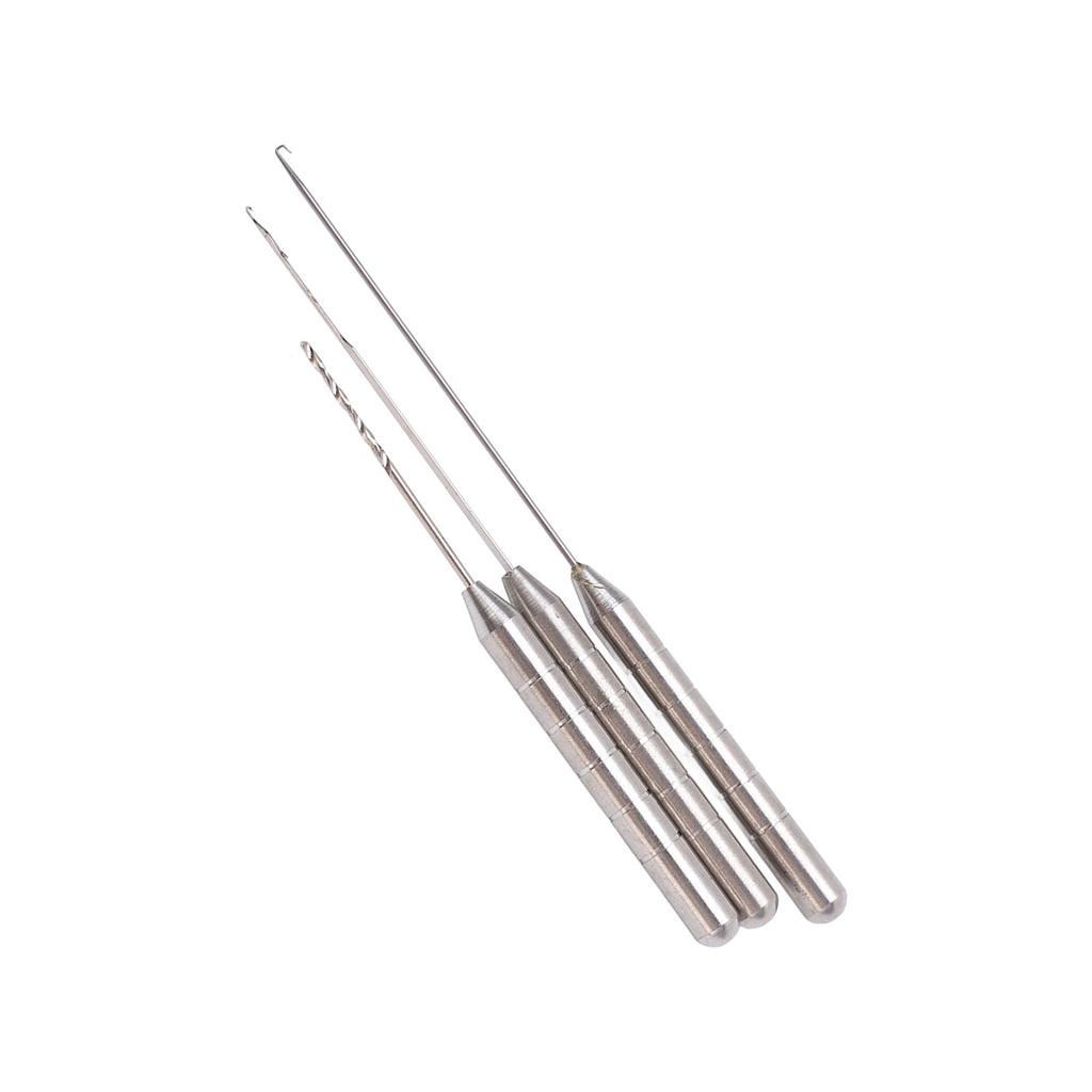 Fishing Bait Needle Set 3 in 1 Combo Set Aluminium Alloy Carp Fish Drill Tackle Rigging Tool Kit