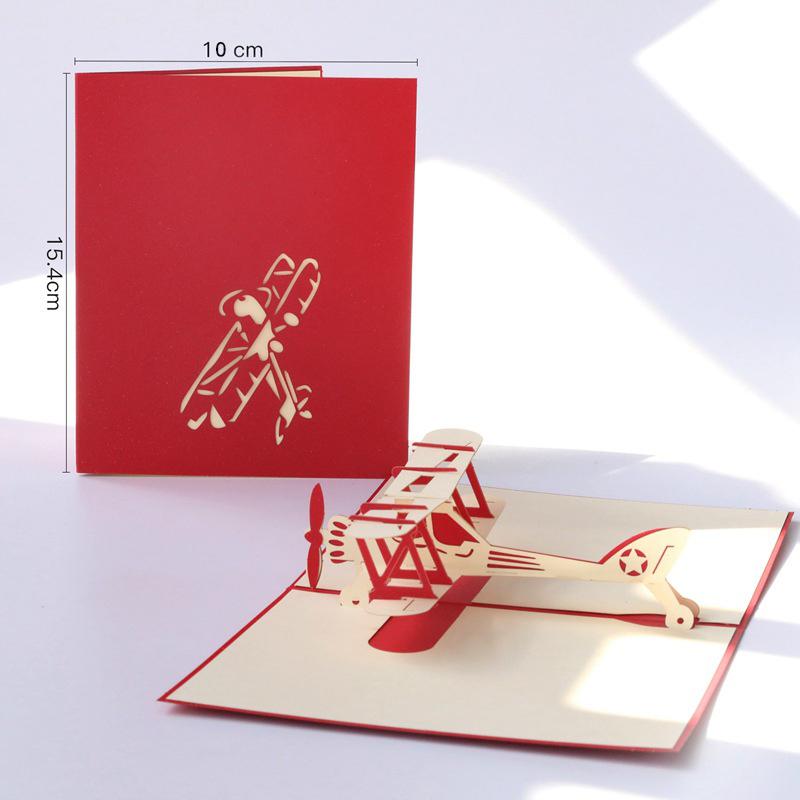 3D Pop Up Invitations Card 3D Paper World Attractions Birthday Greeting Cards 3D Tourist Postcard Save The Date Boy Present Card