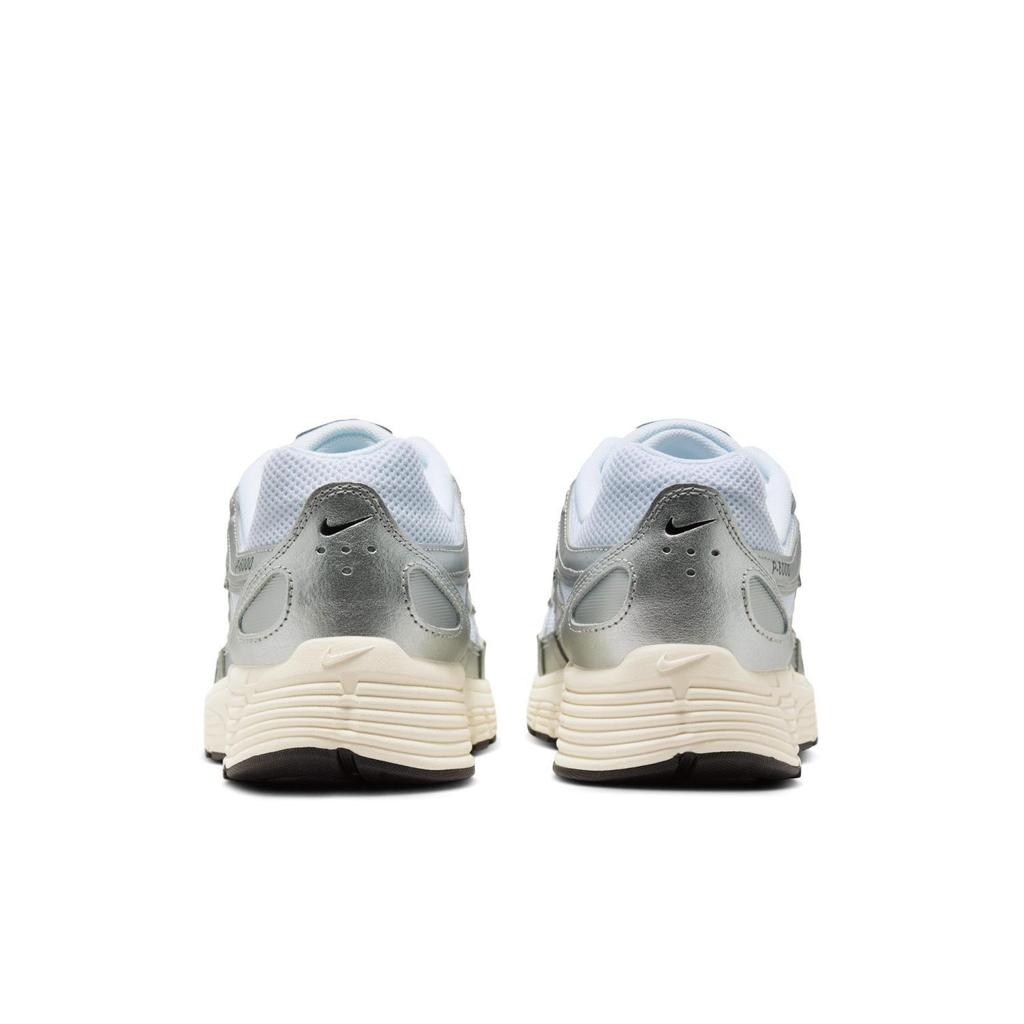 CD6404-105 NIKE P-6000 WHITE/BLACK-METALLIC SILVER-FLT SILVER (Men's)