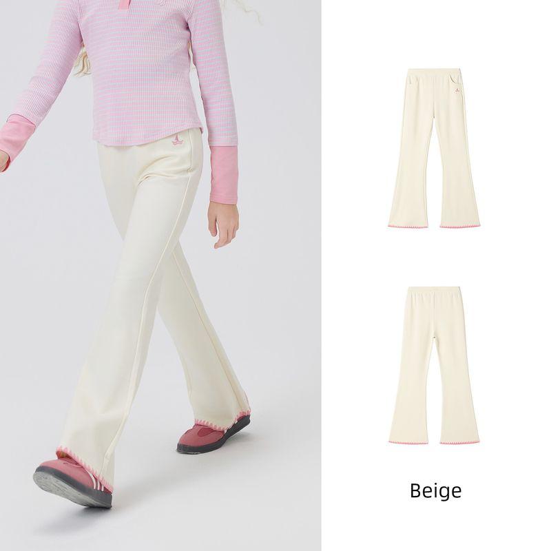 Navigare Italy Girls  Pants 2026 New Casual Pants Girls  Flared Pants Spring Season Sena Fashion - Beige [Spring/Autumn - Unlined] 130