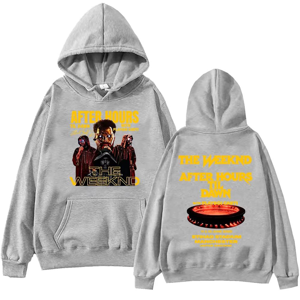 The-Weeknd After Hours Til Dawn Tour 2026 Hoodie Man Woman Harajuku Long Sleeve Pullover Hoodies Soft Cotton Sweatshirt Loose Cozy and Versatile