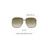 Gucci Classic Double G Logo Modern Retro Holiday Travel Square Sunglasses Women Sunglasses Light GG0394S-003