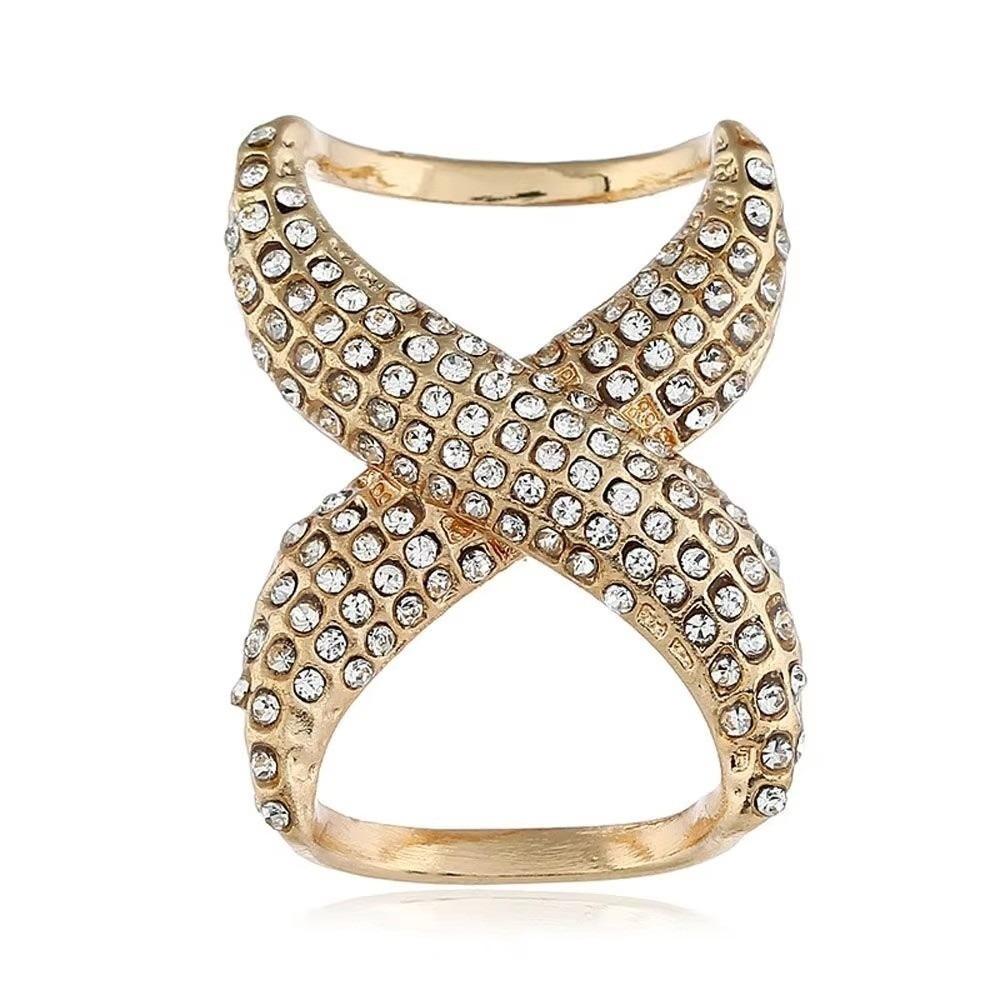 

Luxury Scarves Ring Clip Crystal Brooch Pins Elegant Accessories Buckle Ring Clips Female золотий