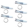 Compacts Money Keychains Clamps Rusts Proof Stainless Steel Pocket Clip Key Holder for Secure Storage Everyday Carrying