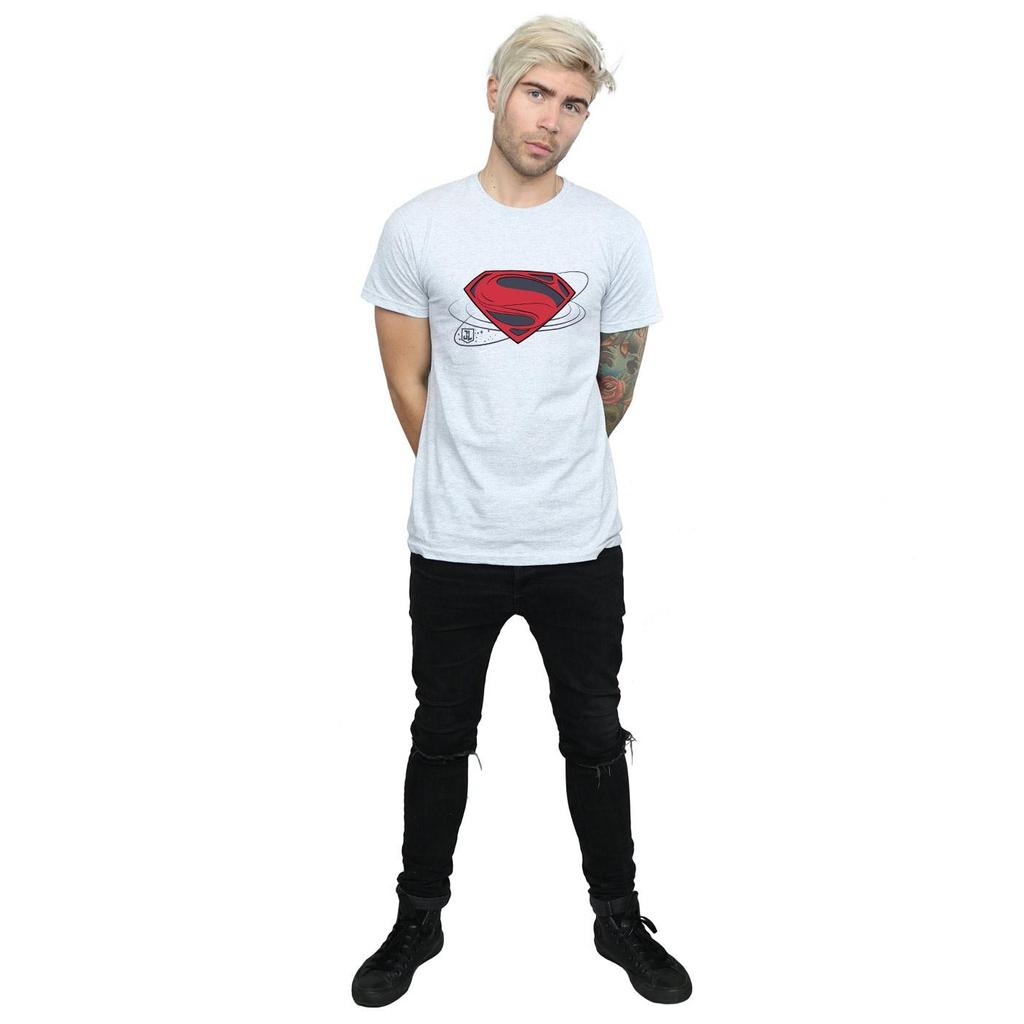 DC Comics Mens Justice League Movie Superman Logo T-Shirt