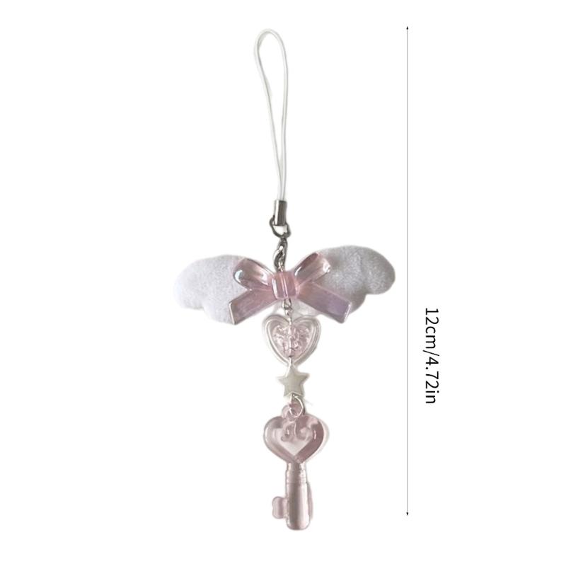 Stylish Bowknot Mobile Phone Chain Customized Hangings Pendant Decoration for Mobile Phone Key Phone Lanyard Chain
