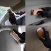 2Pcs Car Interior Cleaning Brush Alcantara Suede Deerskin Plush Fabrics Beauty Care Brush Detailling Car Upholstery Clean Toosl