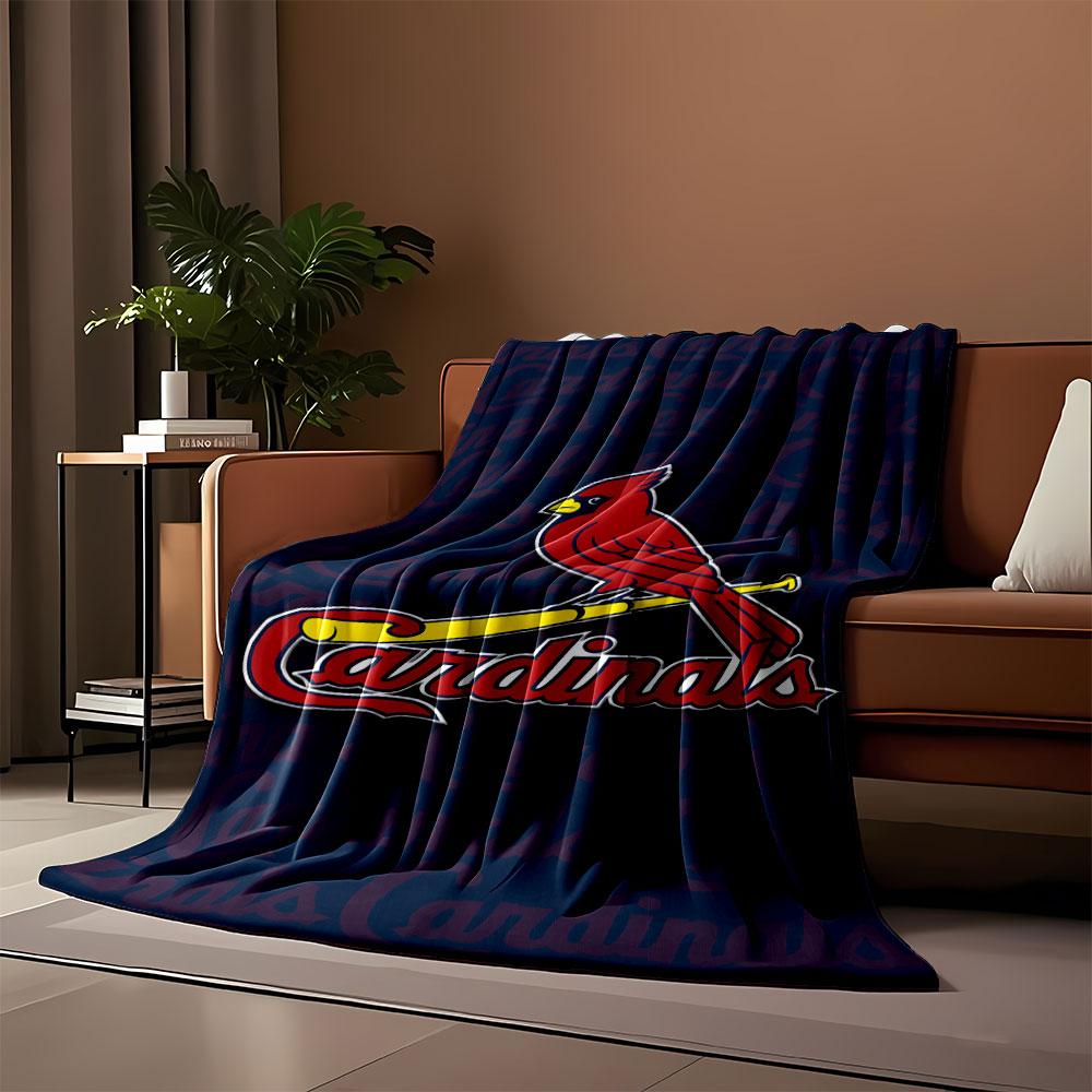 Cardinals Logo Blanket Design Print Blanket Soft and Cozy Perfect for the Living Room Bed Sofa or a Nap,gift