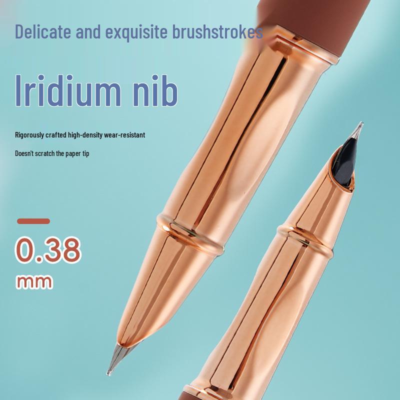 Wysokiej jakości pióro wieczne z ciemną końcówką, zmazywalne ciepłem, dla trzecioklasistów, z wymiennymi wkładami i gumką do mazania; Idealne dla początkujących studentów kaligrafii.