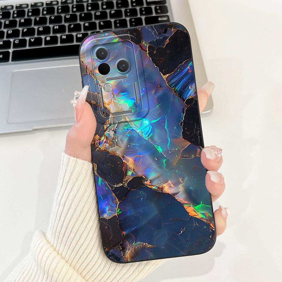 Für Vivo V30 V2318 Hülle V30 Pro V2319 Cover Beliebte Blumen Schleife Weiche Flüssigsilikon Handyhüllen Für Vivo S18 Pro V 30 Fundas