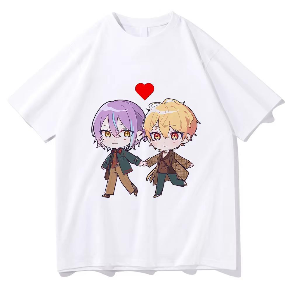 Ruikasa T-Shirt Mode Herren Kawaii Cartoon Rui Kamishiro Tsukasa Tenma T-Shirt Unisex Valentinstag Paar Baumwolle T-Shirts Geschenk