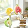 3Pcs Dual-Sided Kitchen Dishwashing Sponge Absorbent Fun Pot Clean Pad  Tableware Wash