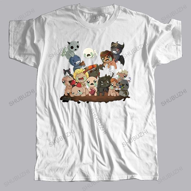 Nyinkommen herr mode t-shirt rund hals t-shirts sommar Camisetas Masculina The Binding of Isaac många färger toppar lös stil