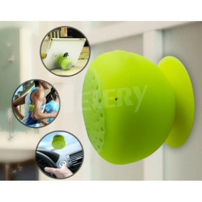 Mini Haut-Parleur Bluetooth Champignon (Rose) - MELERY - Sans fil - Bluetooth 3.0 - Haut-parleur