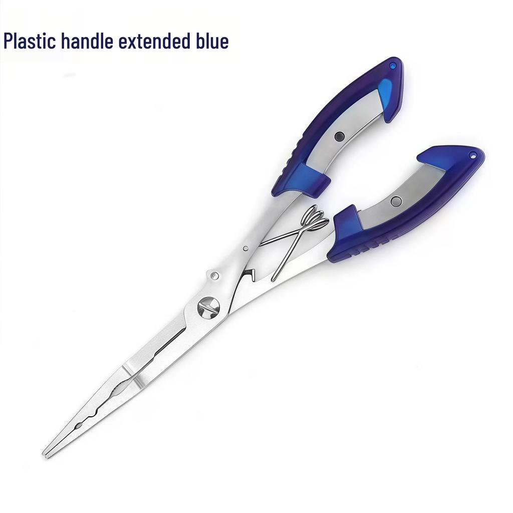 Multifunctional Stainless Steel Fishing Tool: Hook Remover, Line Scissors, Control Pliers, and Lure Pliers