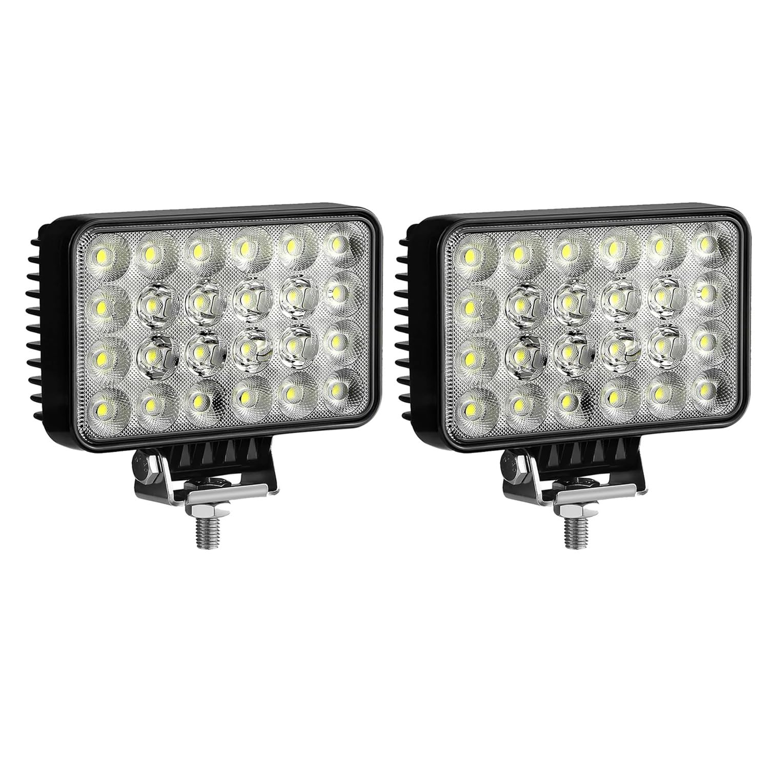 

KAWELL 72W LED Work Light, Rectangular Wide-Angle Light Bar for Vehicles and Boats, IP67 Dustproof and Waterproof, 15cm x 9.5cm x 4.5cm, 12V/24V Vehic