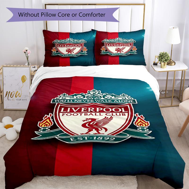 Liverpool Duvet Cover Set Perfect For Guest Room Machine Washable Christmas Gift