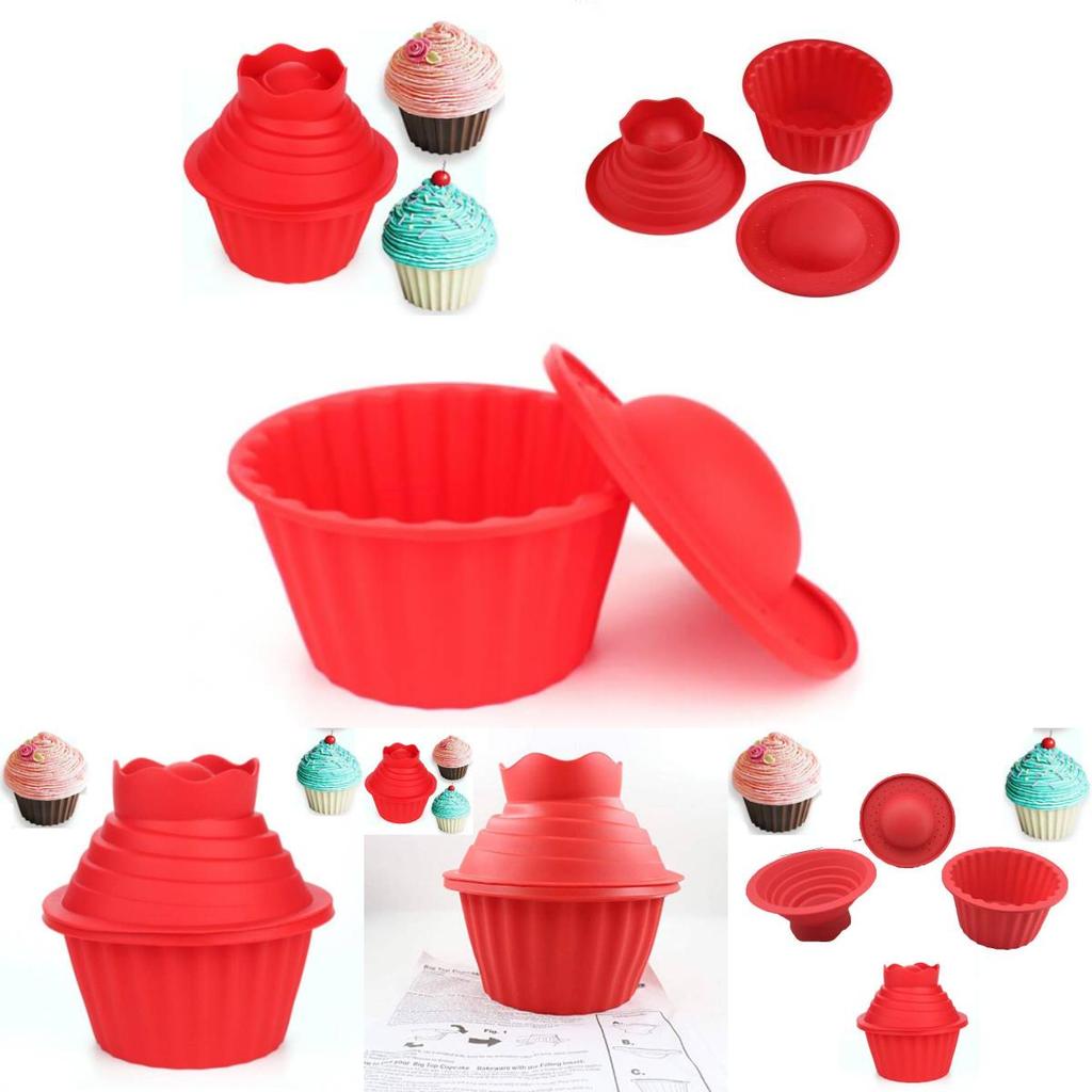 Hochwertige Silikon Big Top Cupcake Form für unregelmäßige Muffins und Mousse-Kuchen