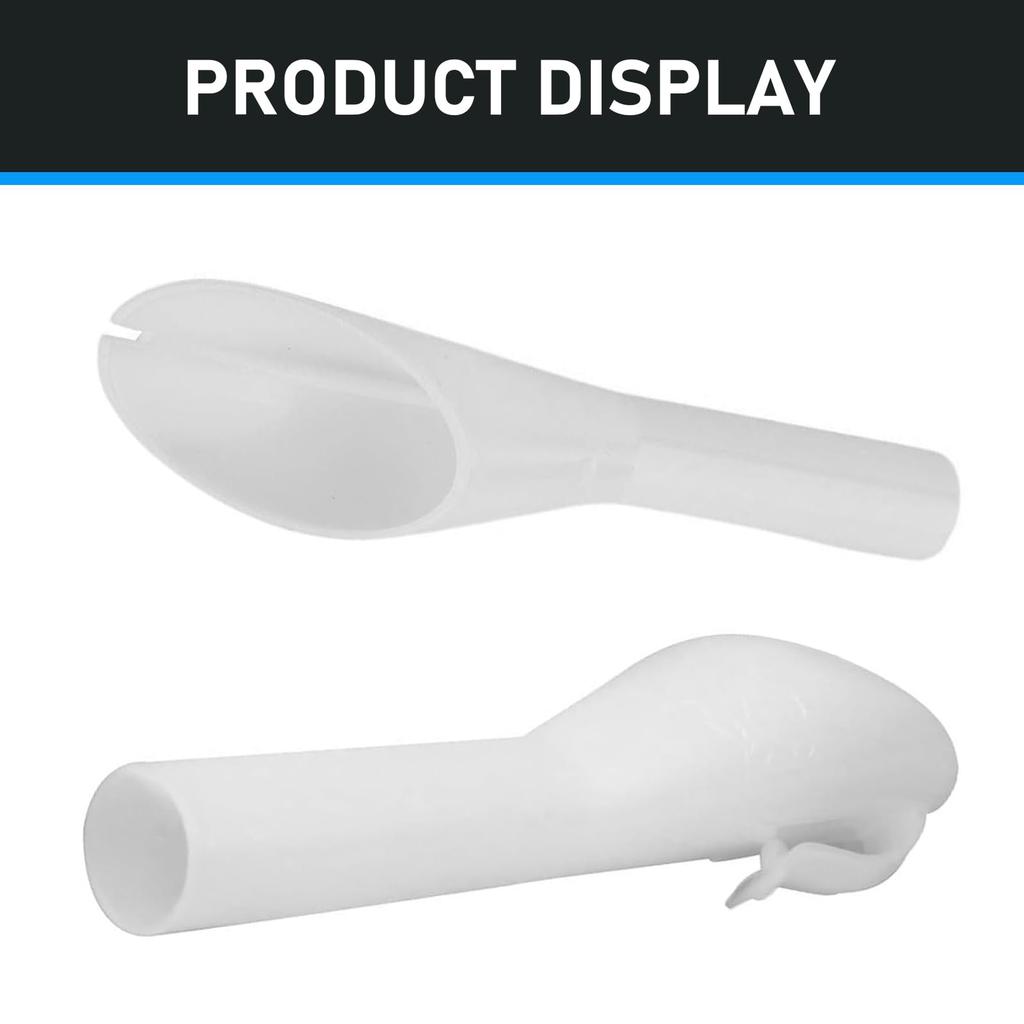 Civwesi 2pcs Ford Fuel Filler Funnel 6.9" X 0.8" X 1.7" Plastic Waterproof Oilproof