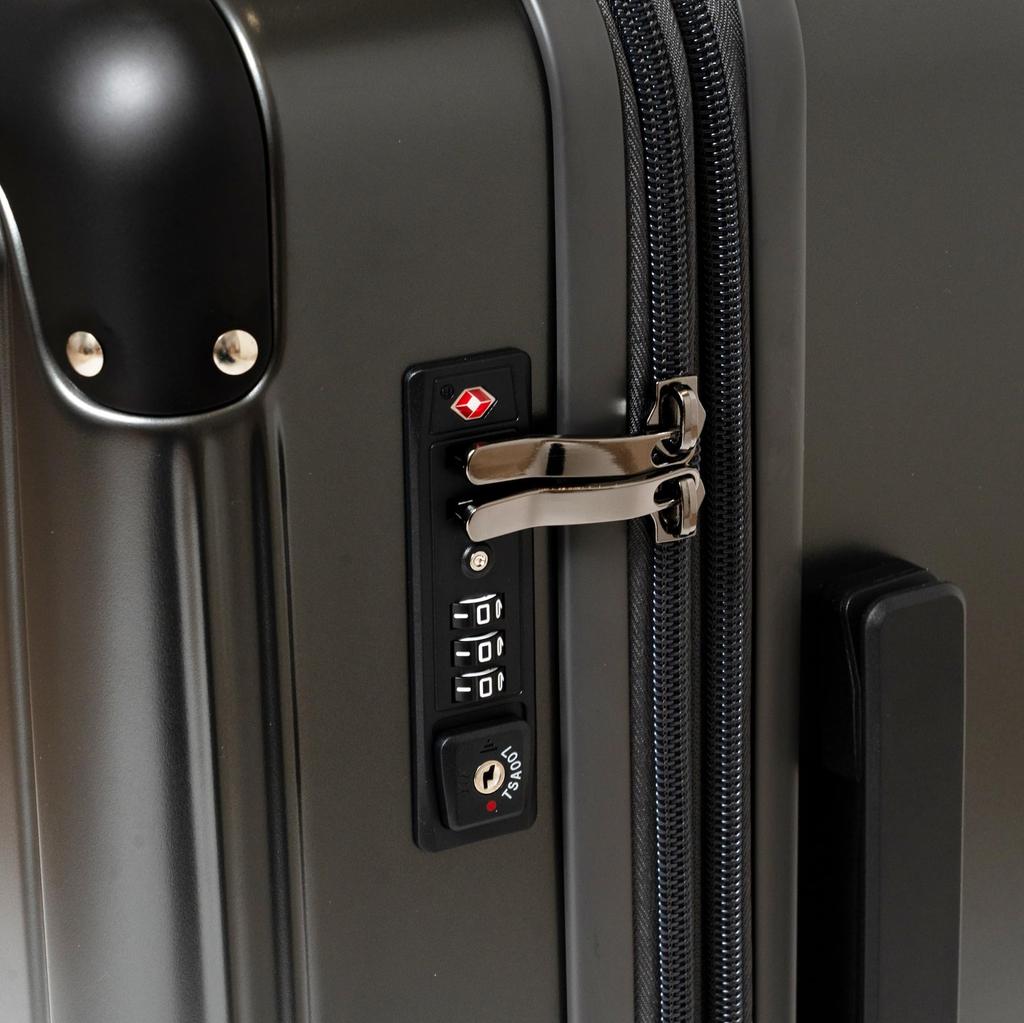 Small Double Green [Logospark] Carry-on Suitcase, Size, 36L, Quiet, Casters, 2.8kg,