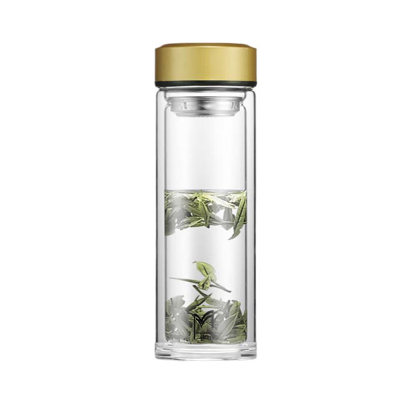 MINGHUI Double Wall Glass Tea Infuser Bottle