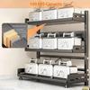 2-3 Tier Height-Adjustable Vertical Spice Rack Rustproof Metal Spice Storage Rack Kitchen Storage Rack And Decorative Piece