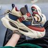 Mode 2025 Frühling Neue Herrenmode Trend Freizeitschuhe Mesh Atmungsaktiv Bequem Vielseitig Schuhe mit dicker Sohle Low Top Chunky Sneakers