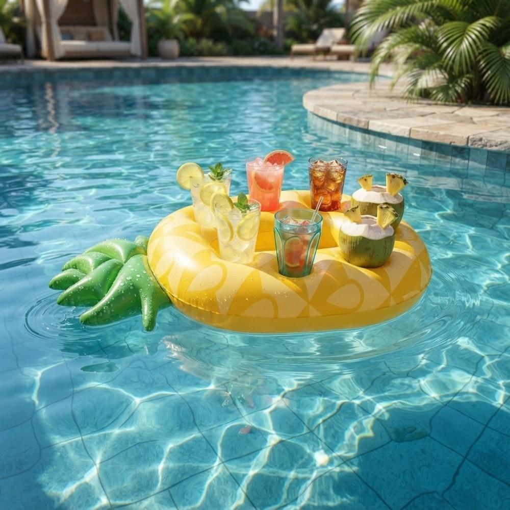 Blow Up Design Inflatable Pool Float PVC Material Floating Bar Tray Swimming Accessory