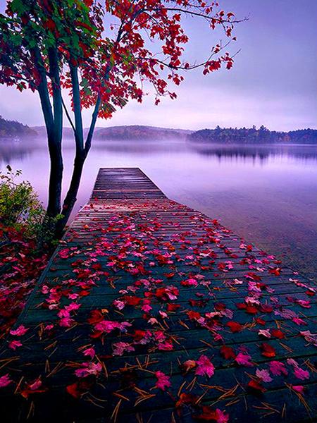 5D Diamond Painting Sunset Love Beach DIY Round Full Diamond Embroidery Kit Landscape Home Decoration Crafts