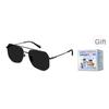 Calvin Klein Polarized Ultra-Light Double Beam Driving Travel Sunscreen UV Protection Sunglasses Irregular Shape Unisex sunglasses CKJ26217SPLB