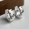 925 Sterling Silver Vintage Earrings For Women Trendy Simple Dots  Earring Jewelry Prevent Allergy Party Accessories Gift